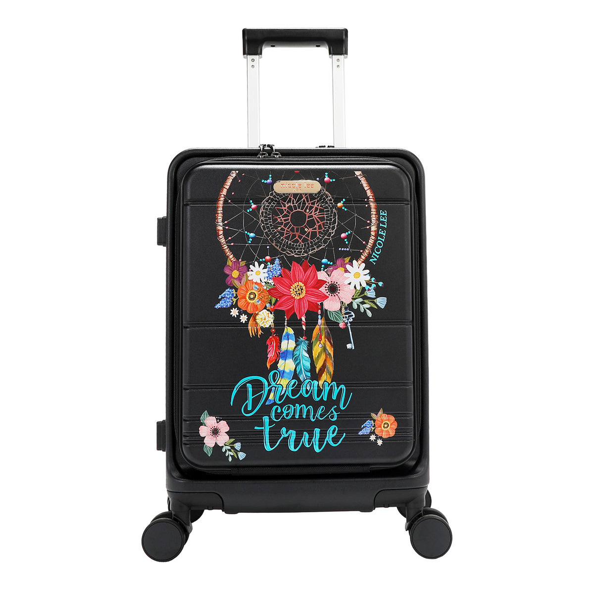 20" STRIPE CARRY-ON SUITCASE