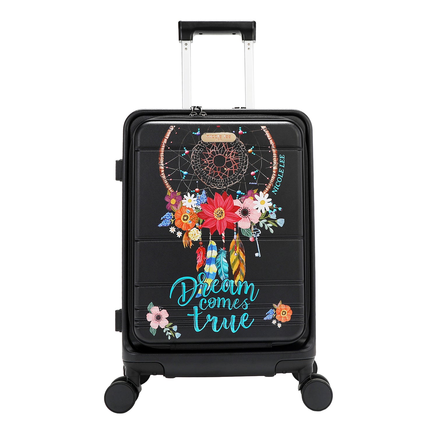 20" STRIPE CARRY-ON SUITCASE