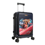 20" STRIPE CARRY-ON SUITCASE