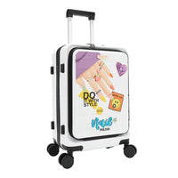 20" STRIPE CARRY-ON SUITCASE