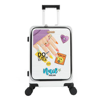 20" STRIPE CARRY-ON SUITCASE