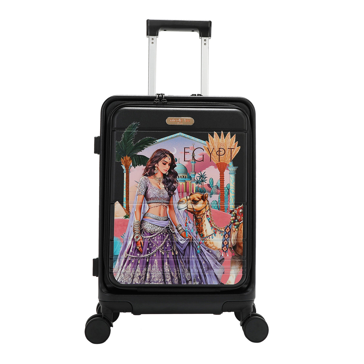 20" STRIPE CARRY-ON SUITCASE