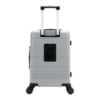 20" STRIPE CARRY-ON SUITCASE