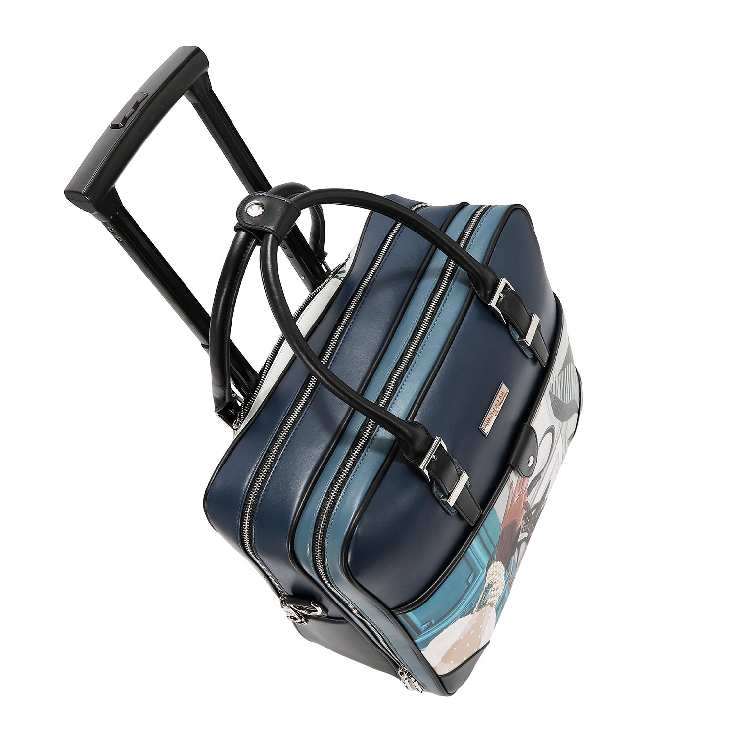 SQUARE ROLLING TRAVEL TOTE