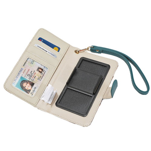 NL SIGNATURE PHONE CASE AND WALLET WRISTLET