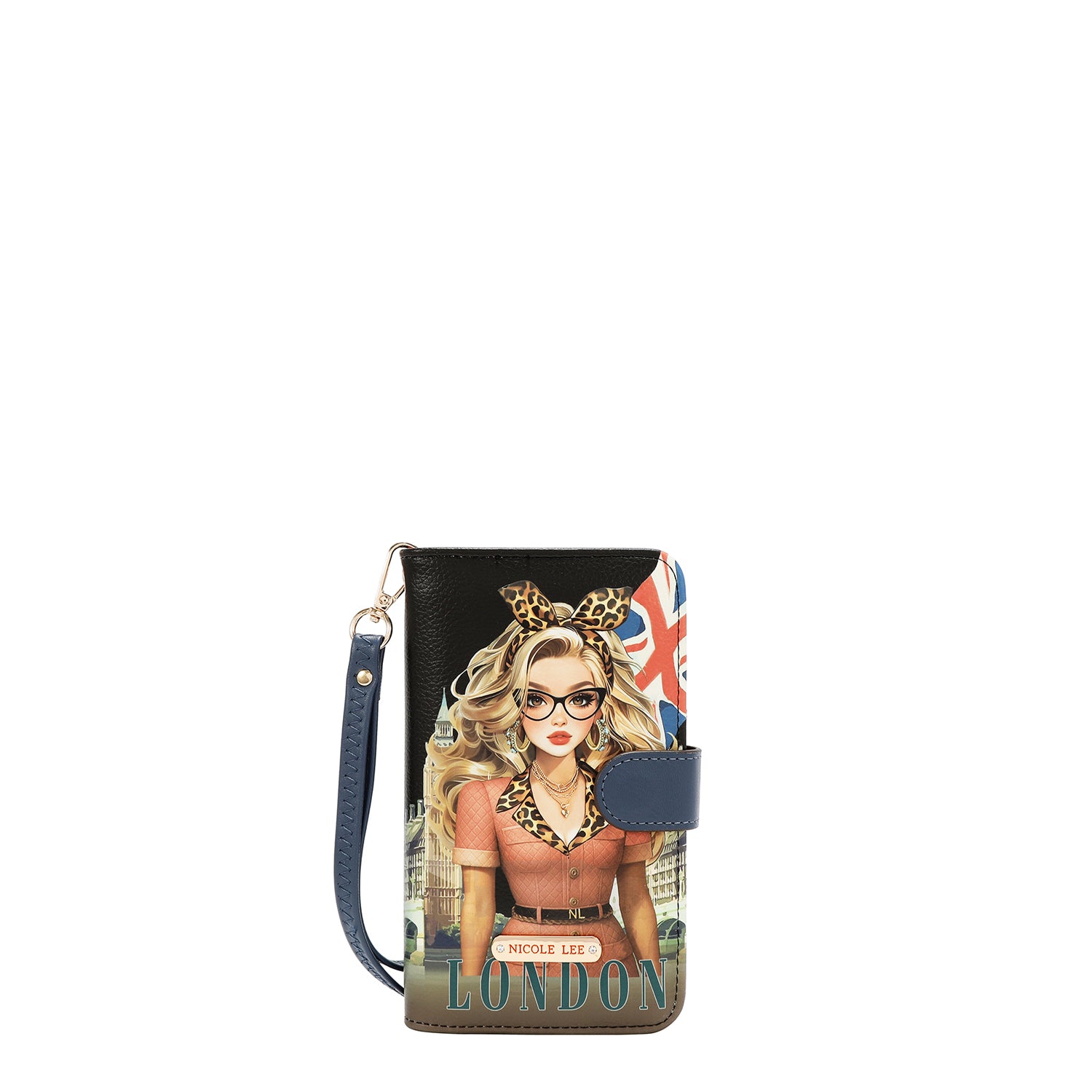 NL SIGNATURE PHONE CASE AND WALLET WRISTLET