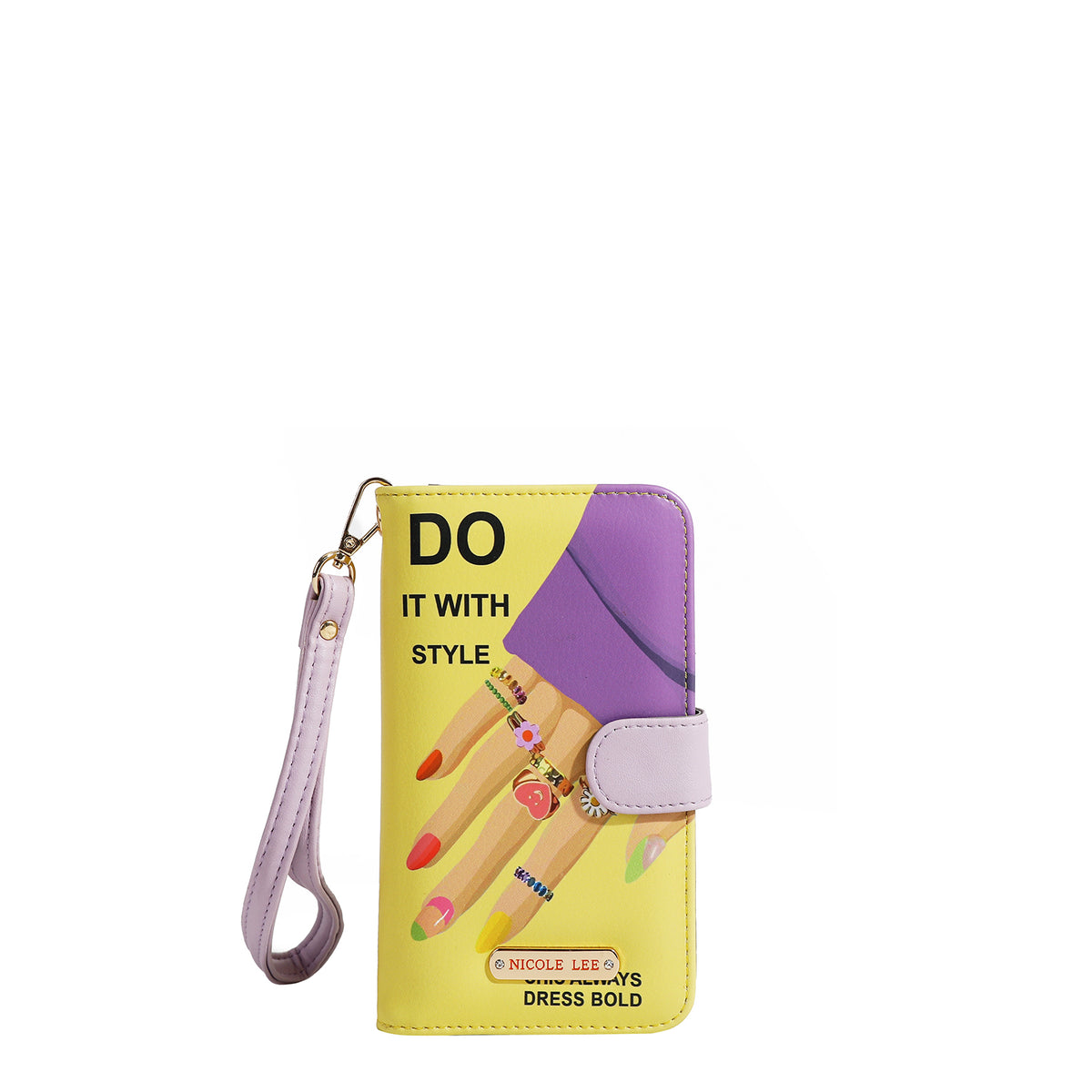 NL SIGNATURE PHONE CASE AND WALLET WRISTLET