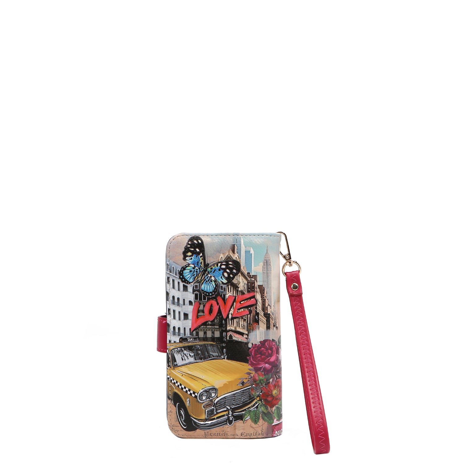 NL SIGNATURE PHONE CASE AND WALLET WRISTLET