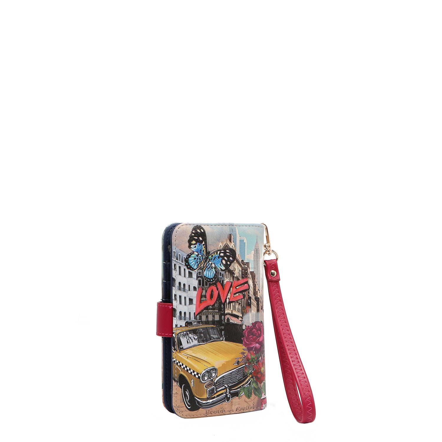 NL SIGNATURE PHONE CASE AND WALLET WRISTLET
