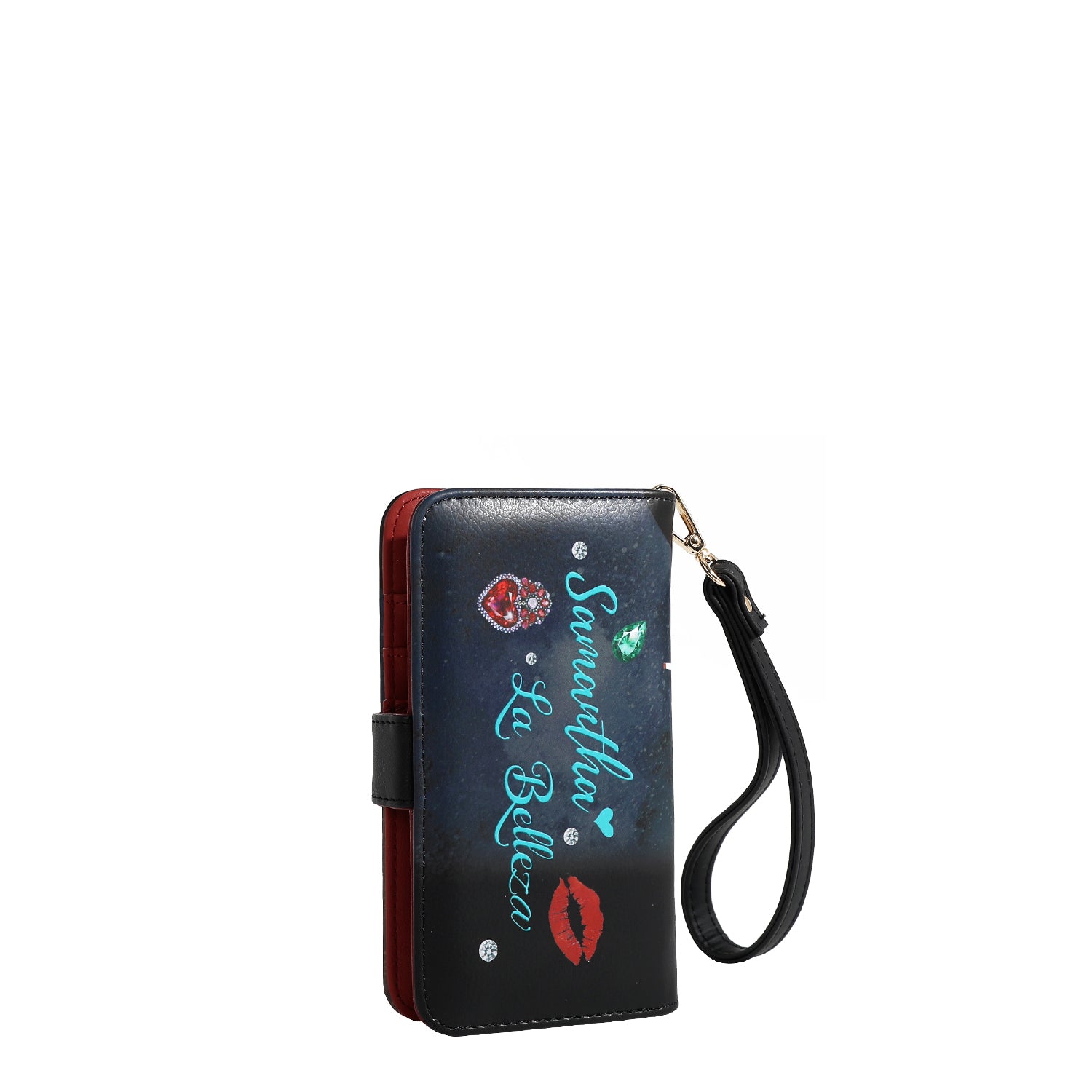 NL SIGNATURE PHONE CASE AND WALLET WRISTLET