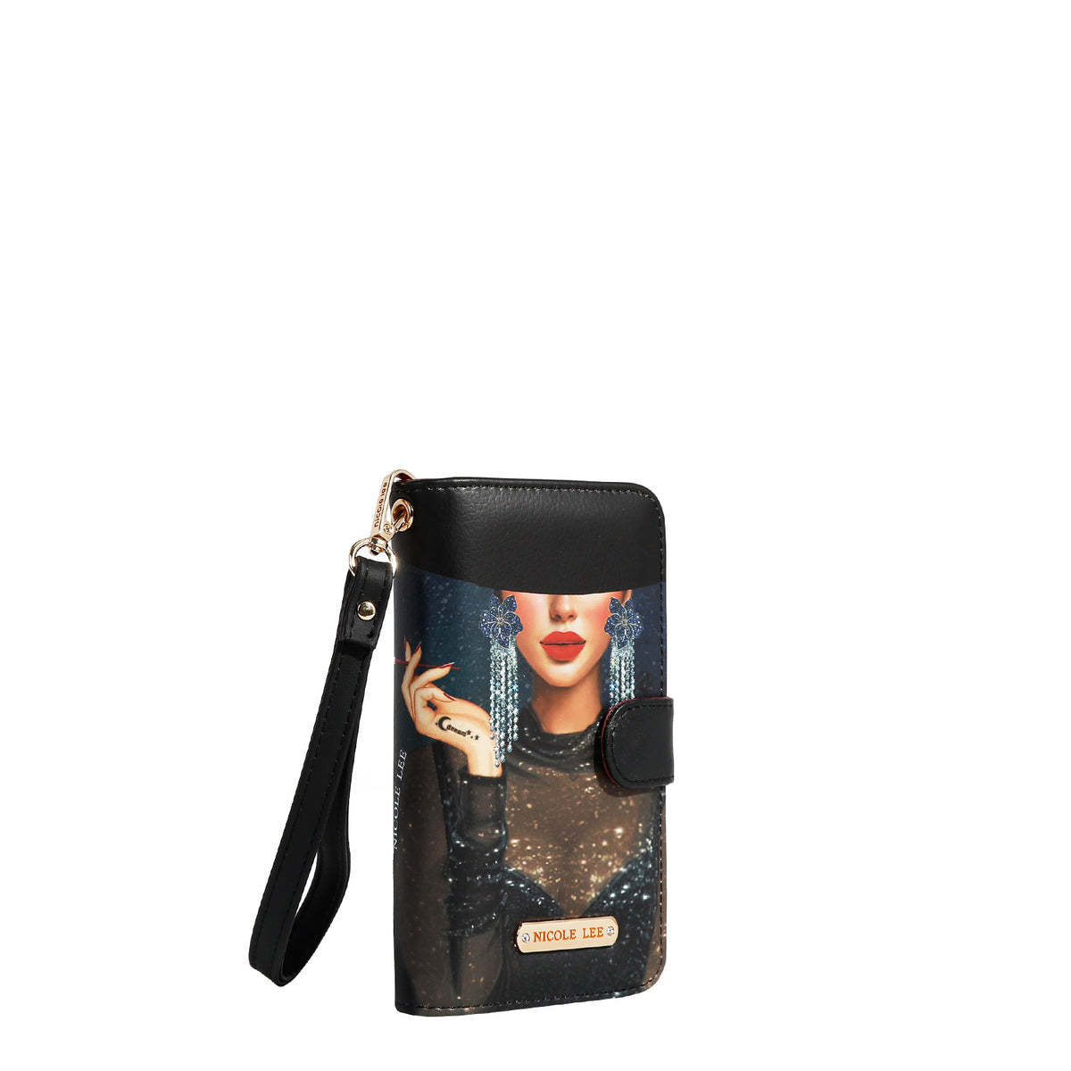 NL SIGNATURE PHONE CASE AND WALLET WRISTLET