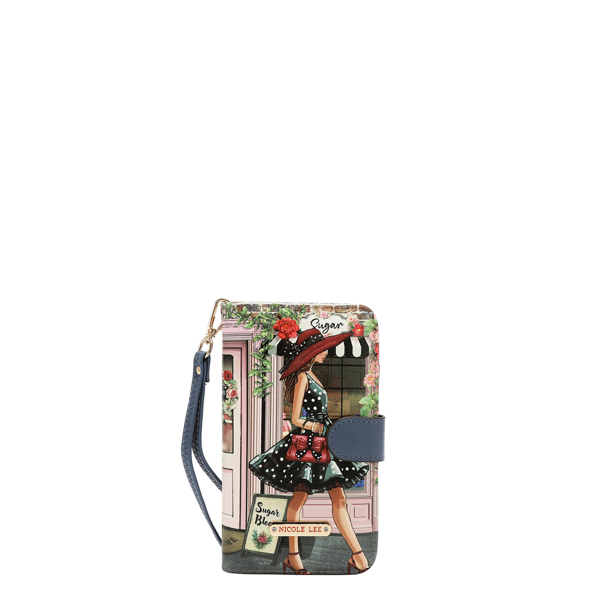 NL SIGNATURE PHONE CASE AND WALLET WRISTLET