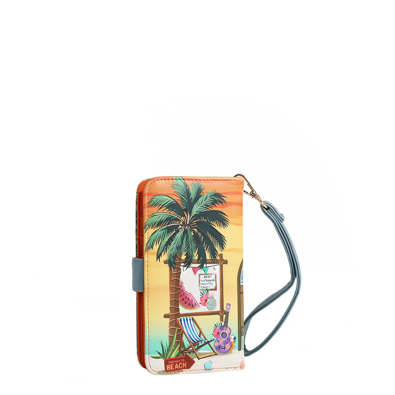 NL SIGNATURE PHONE CASE AND WALLET WRISTLET
