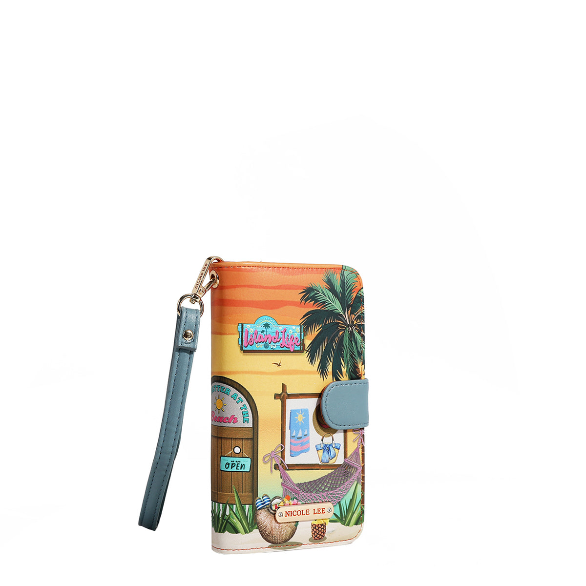 NL SIGNATURE PHONE CASE AND WALLET WRISTLET