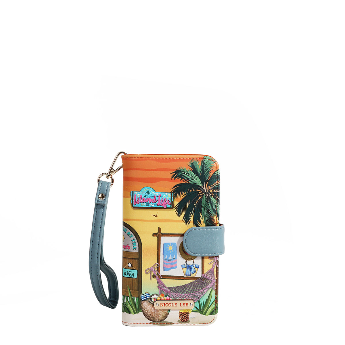 NL SIGNATURE PHONE CASE AND WALLET WRISTLET