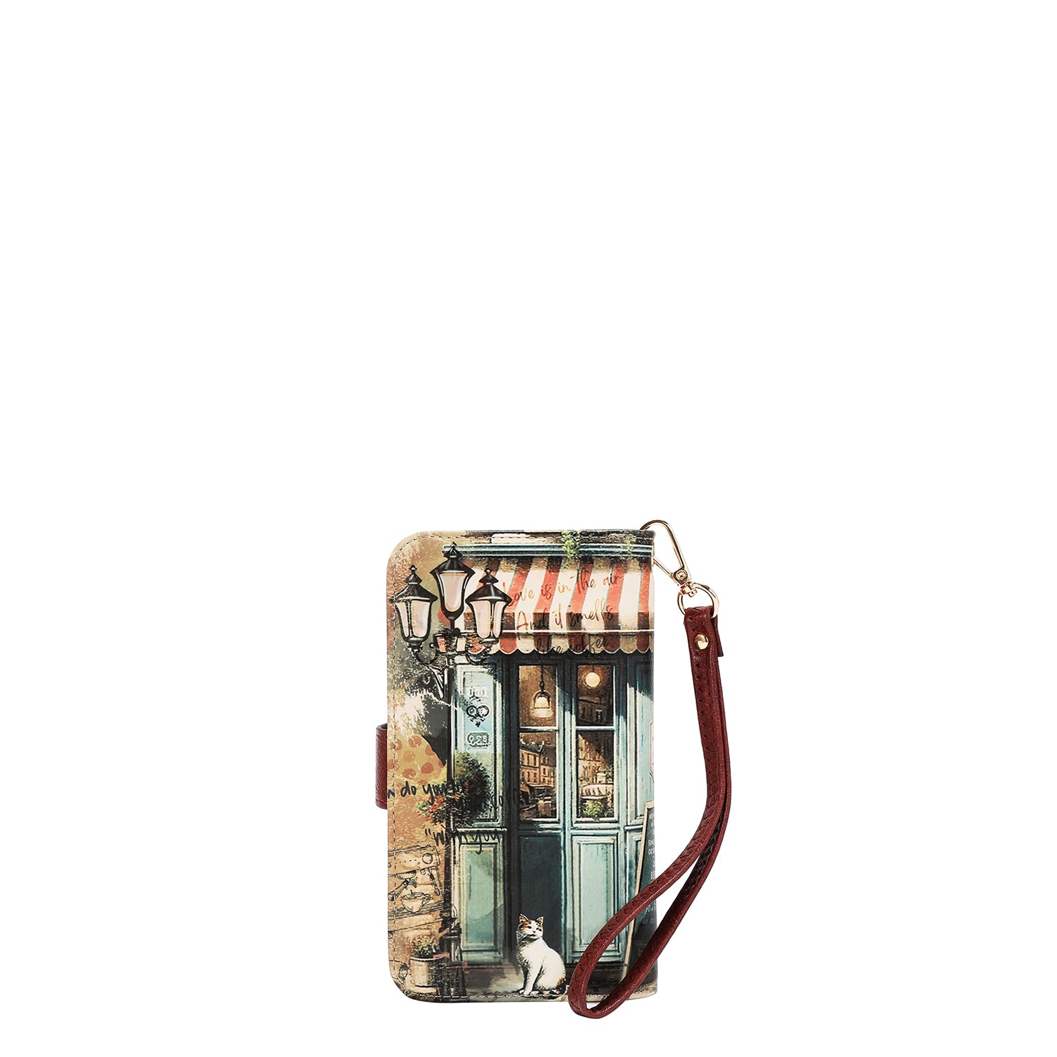 NL SIGNATURE PHONE CASE AND WALLET WRISTLET