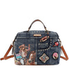 SOFIA MONTANA DENIM SATCHEL BAG