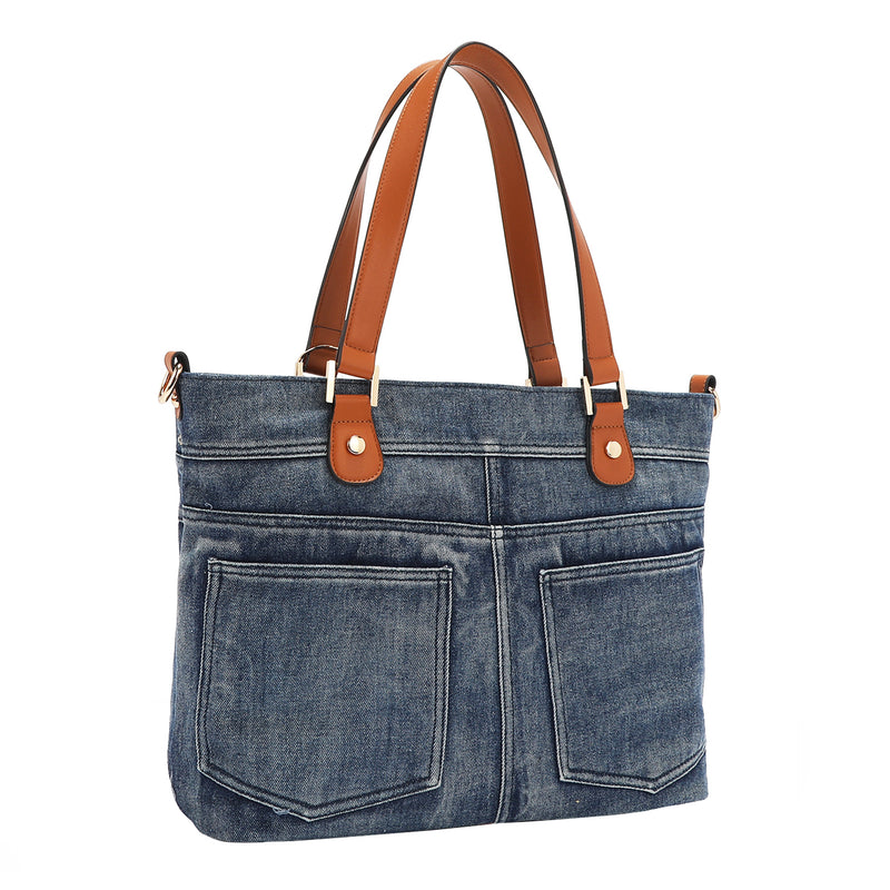 SOFIA MONTANA DENIM SHOPPER BAG