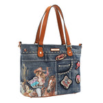 SOFIA MONTANA DENIM SHOPPER BAG