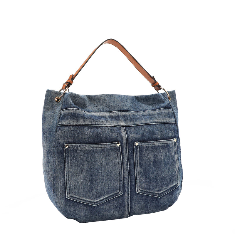 SOFIA MONTANA DENIM HOBO BAG