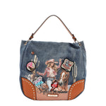 SOFIA MONTANA DENIM HOBO BAG