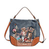 SOFIA MONTANA DENIM HOBO BAG