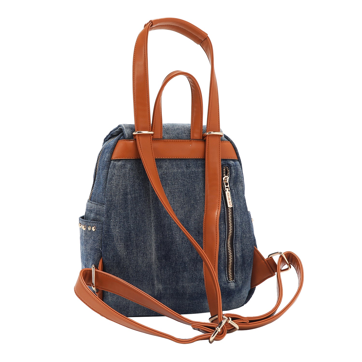denim backpack with leather KomalC Jute and for Women & Men Get ready to elevate your style with the BP2427DN Olive Denim Backpack in Jean True Religion Zip Pocket Denim
