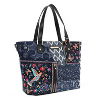 BOSQUE DE AMOR DENIM SHOPPER BAG