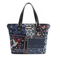 BOSQUE DE AMOR DENIM SHOPPER BAG