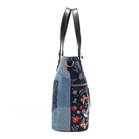 BOSQUE DE AMOR DENIM SHOPPER BAG
