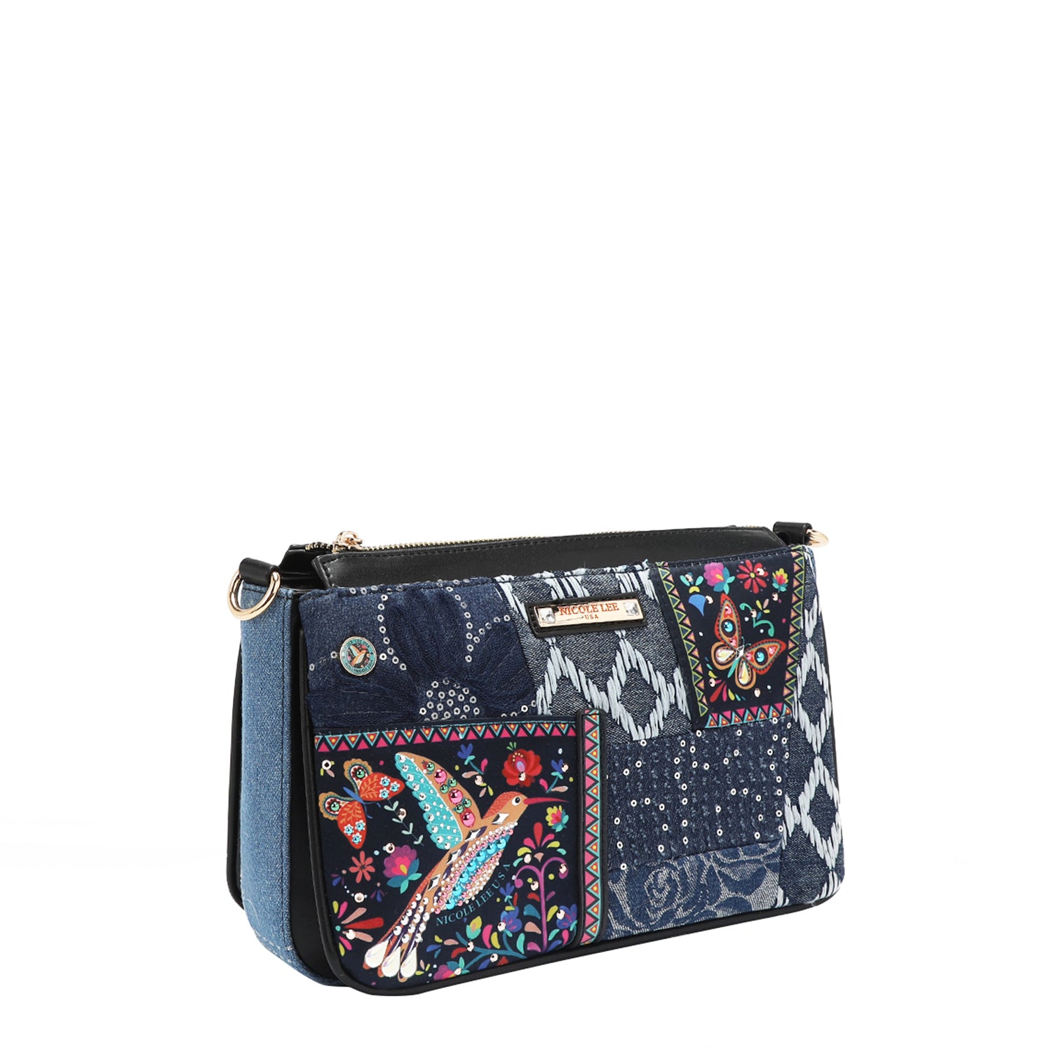 BOSQUE DE AMOR DENIM CROSSBODY
