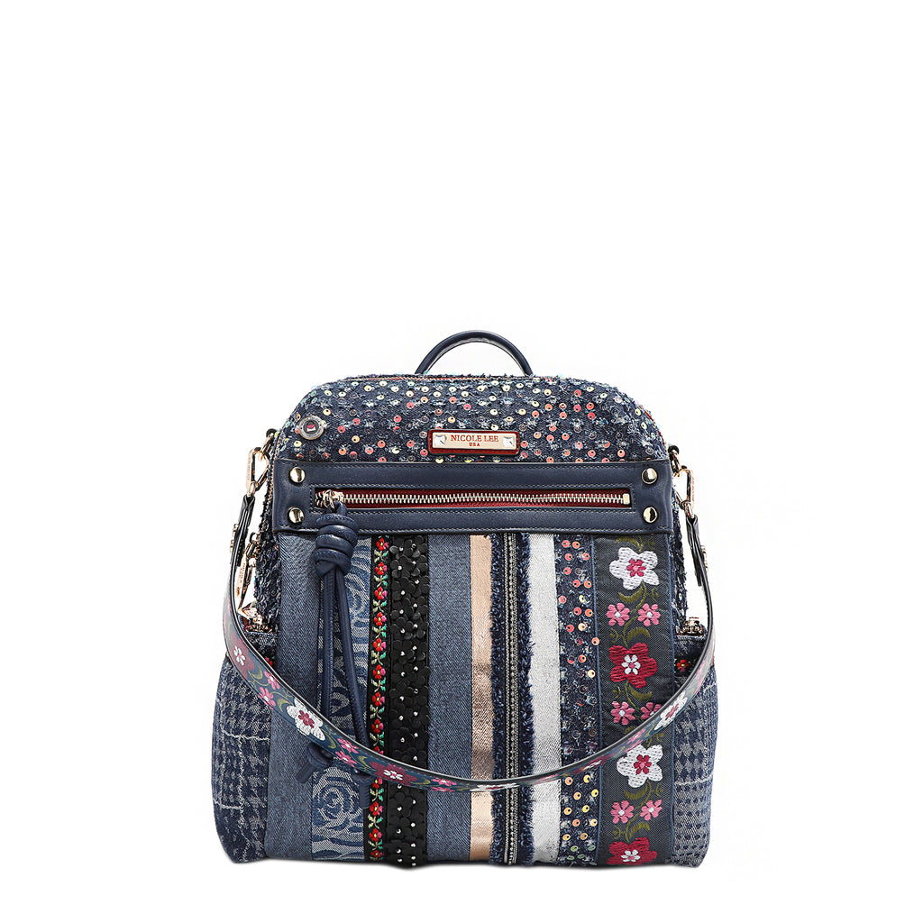 diamond leather patch on backpacks 17" Wholesale Backpack | 11 Colors | Padded Back grey and cowprint Leather Patch Diamond Patch Backpack