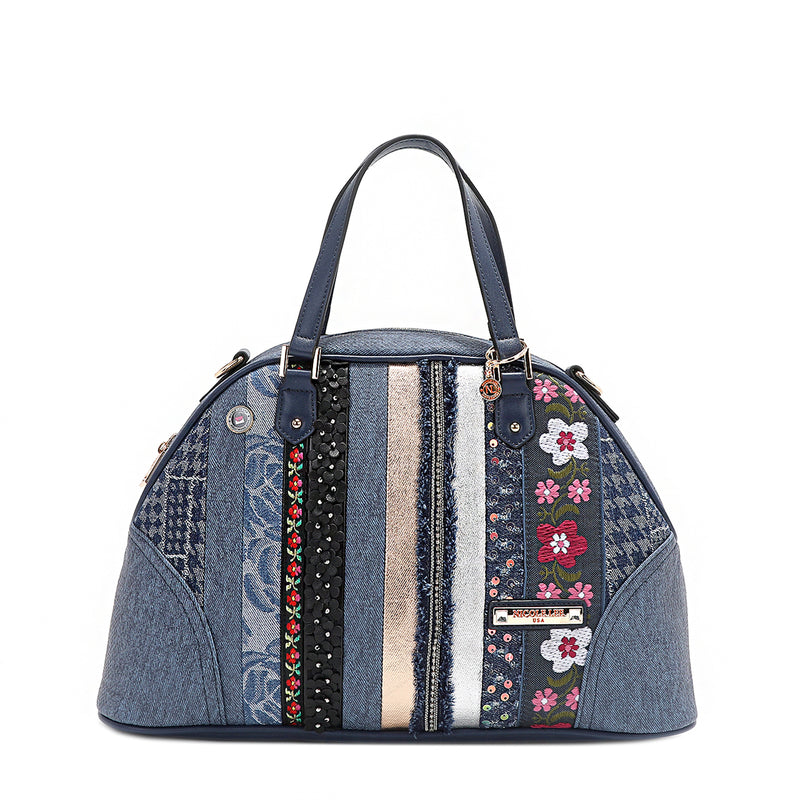 PATCH FLOWER DOME SATCHEL