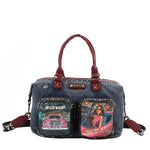 HOLLYWOOD DRIVE WASHED DENIM HANDBAG