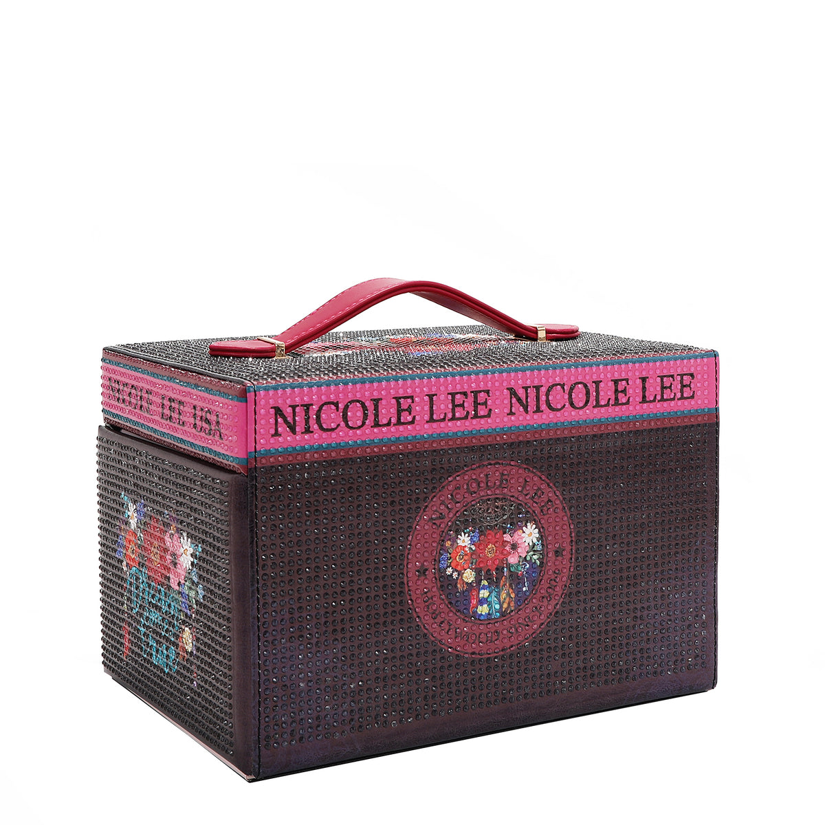 LARGE RHINESTONE JEWELRY BOX