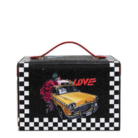 LARGE RHINESTONE JEWELRY BOX