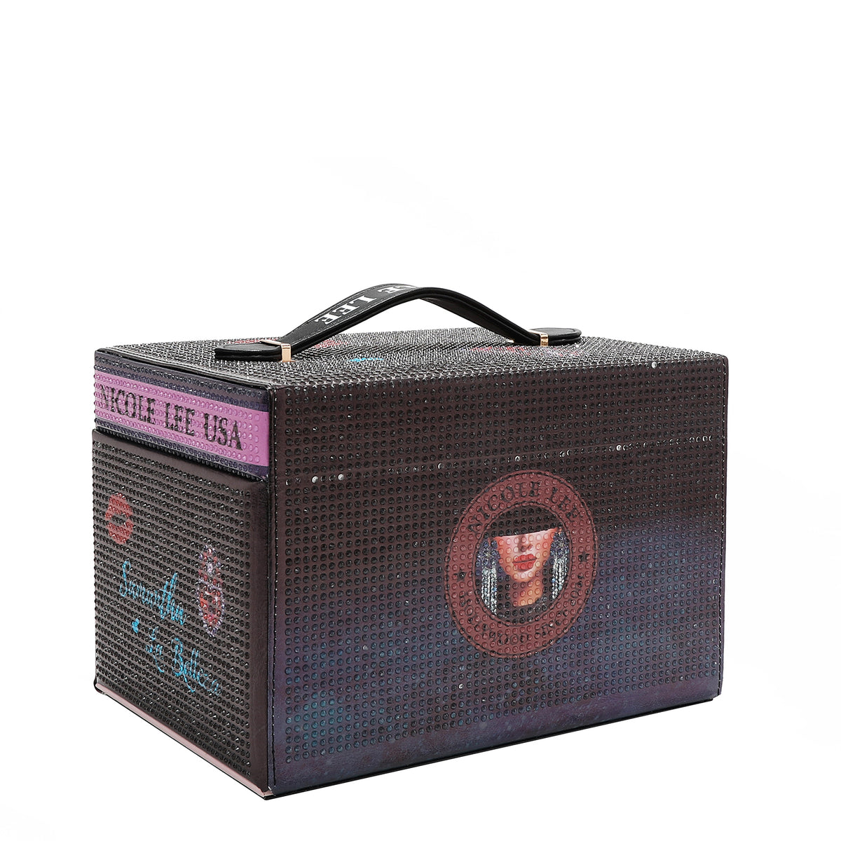 LARGE RHINESTONE JEWELRY BOX