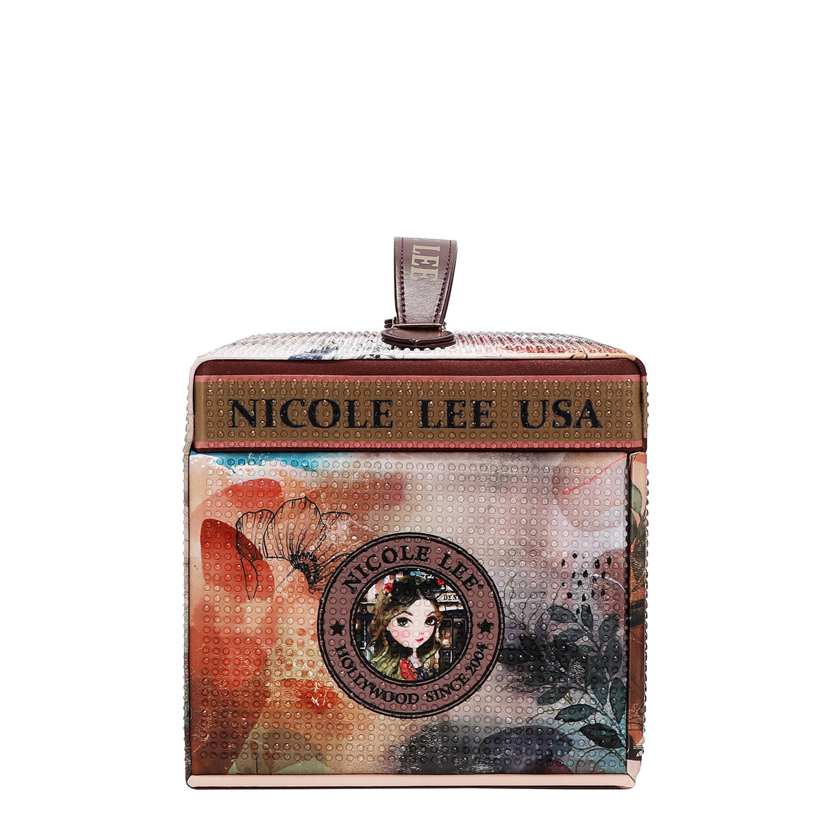 LARGE RHINESTONE JEWELRY BOX