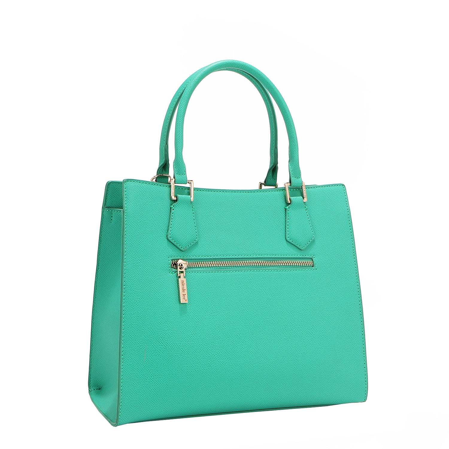 Gracie Structured Tote with Embellishments , Vegan Leather