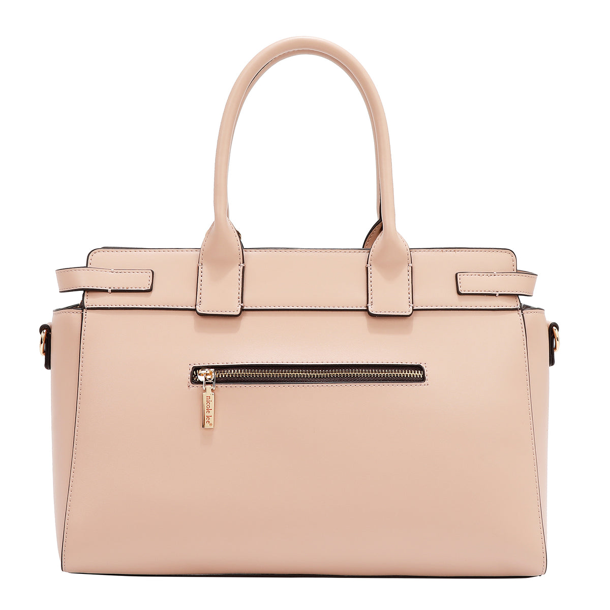 GEOMETRIC CUTOUT SATCHEL BAG