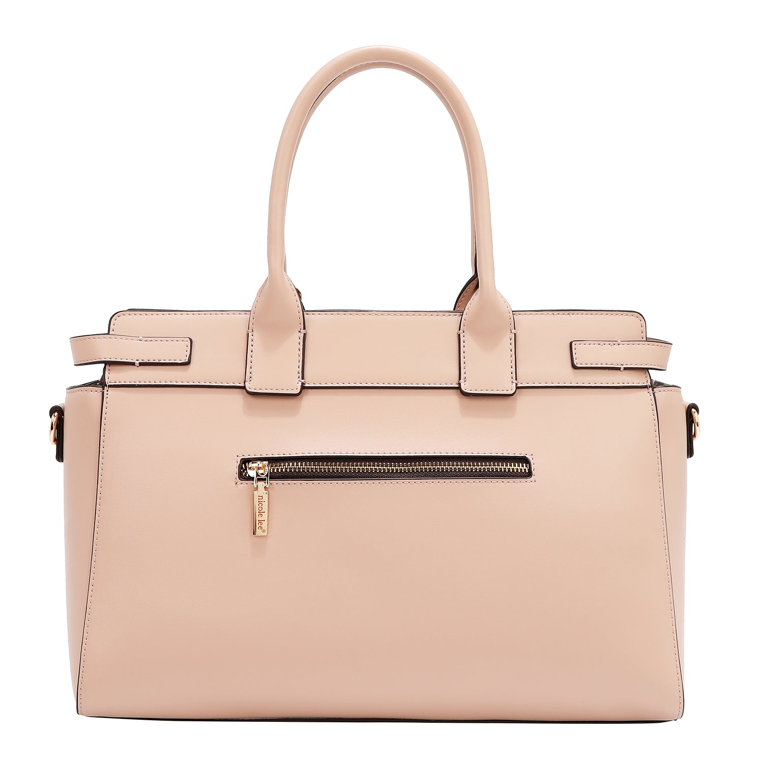 GEOMETRIC CUTOUT SATCHEL BAG