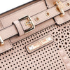 GEOMETRIC CUTOUT SATCHEL BAG