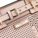 GEOMETRIC CUTOUT SATCHEL BAG