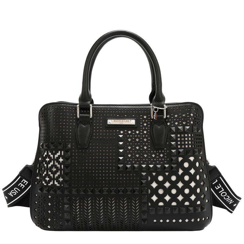 GEOMETRIC CUTOUT DOME BAG