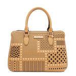 GEOMETRIC CUTOUT DOME BAG