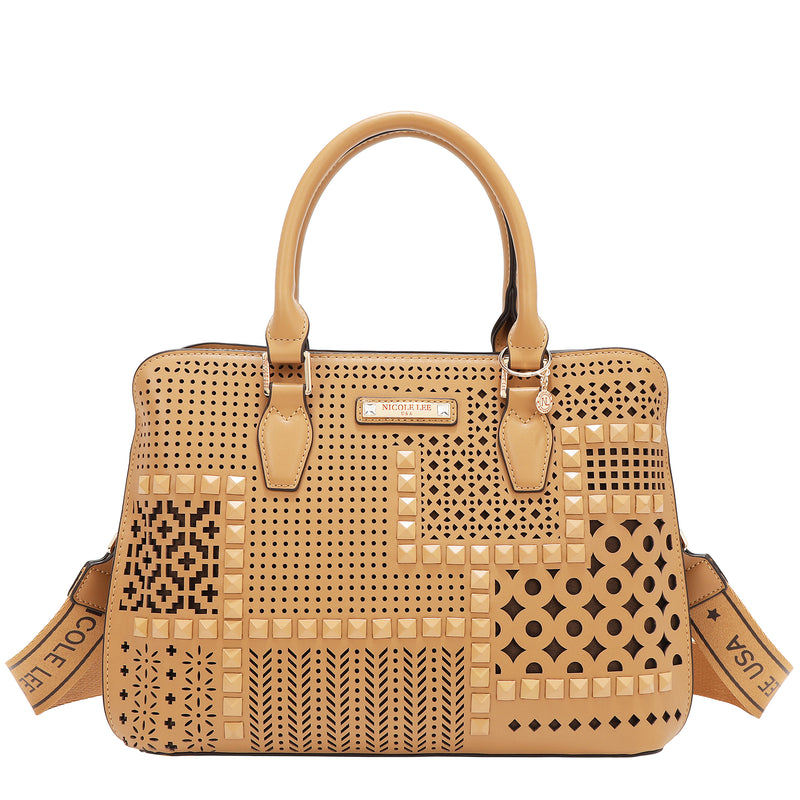 GEOMETRIC CUTOUT DOME BAG