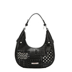 GEOMETRIC CUOUT SHOULDER BAG