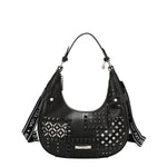 GEOMETRIC CUOUT SHOULDER BAG