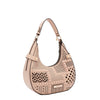 GEOMETRIC CUOUT SHOULDER BAG