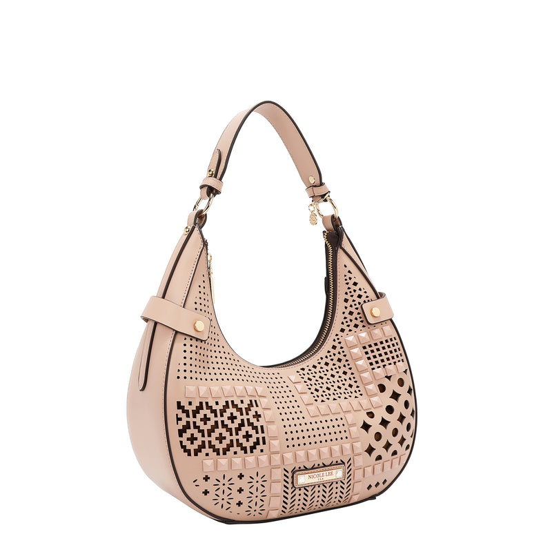 GEOMETRIC CUOUT SHOULDER BAG